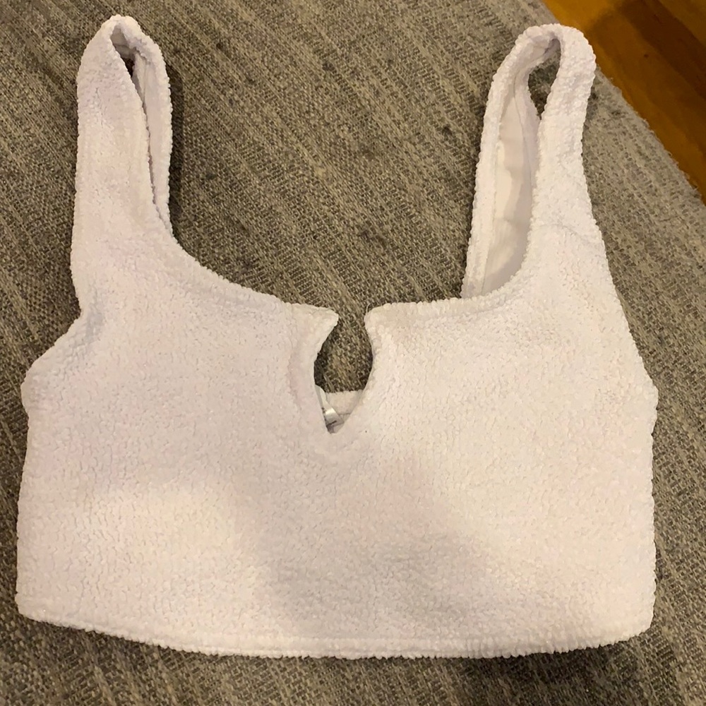 White bikini top